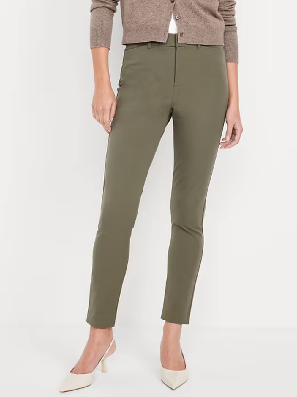 Old Navy High‑Rise Skinny Pants Size 10 Minimalist Workwear Clean Girl Aesthetic